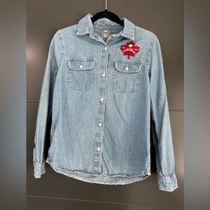 Hudson’s Bay Team Canada Patch Jean Shirt